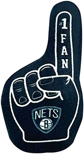 BEST PLUSH NBA BROOKLYN NETS Cat Toys - 3 Piece Set with Fresh Catnip: Jersey, Basketball with Feathers & #1 Fan. Beautiful Team Logo