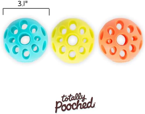 Messy Mutts Totally Pooched Huff n Puff Ball, 3.1 Inch, Puzzle, Green