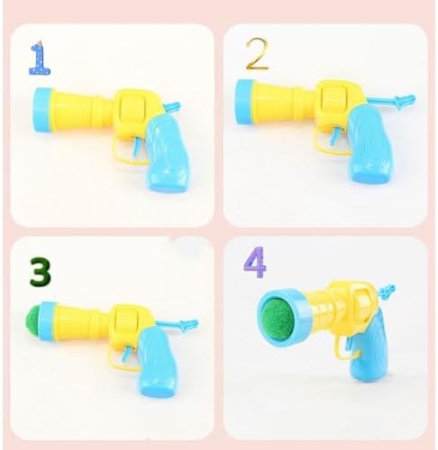 Cat Toy Ball Launcher Set Colorful Plush Toys Pom Pom Balls Cats Enrichment