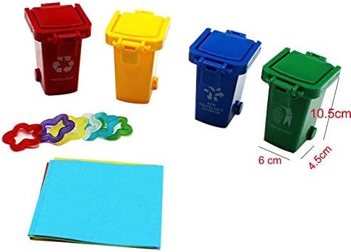 QBLEEV Conure Learning Toys, Color Sorting Bin Teaching Tool Box Bird Toys
