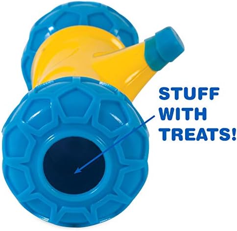 JW Pet 32290 RoboBone Electronic Treat Dispenser, Yelow/Blue