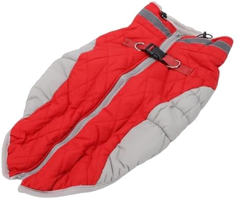 Mingzhe Zipper Up Dog Coat Windproof Comfortable Winter Snowsuit for Pets