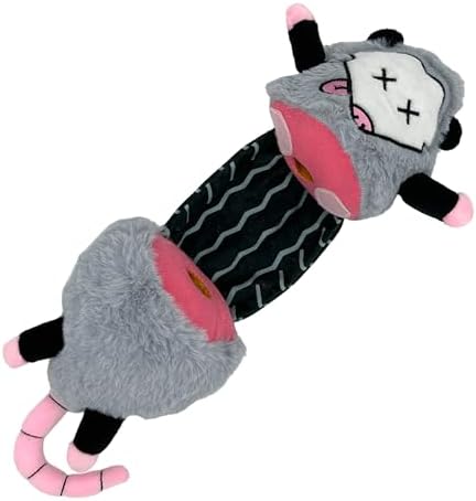 Roadkill Opossum Dog Toy Funny Dead Ran Over Possum Stuffed Chew Toy