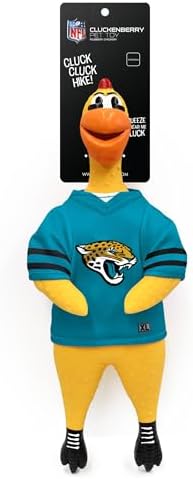 Littlearth NFL Team Rubber Chicken Pet Toy - Officially Licensed Teams