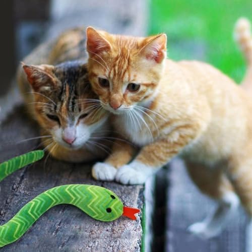 CiyvoLyeen Plush Snake Catnip Toys for Indoor Cats 5 Pack