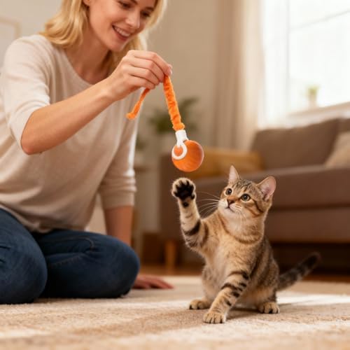 Interactive Cat Toys for Indoor Cats,Automatic Moving Kitten Toys,Cat Balls