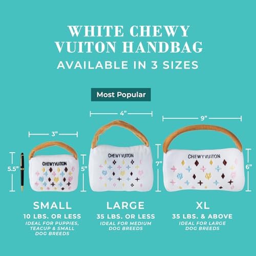 Haute Diggity Dog Chewy Vuiton Handbag Plush Dog Toy, Designer Parody Toy