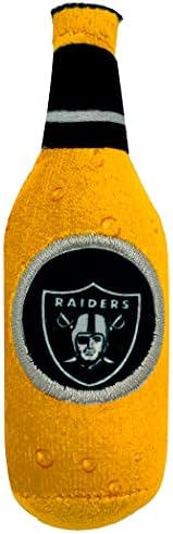 BEST PLUSH CAT TOY - NFL LAS VEGAS RAIDERS Complete Set of 3 piece Cat Toys filled with Fresh Catnip. Includes: 1 Helmet Cat Toy, 1 Football Cat Toy with Feathers & 1 Beer Bottle. Beautiful Team LOGOS