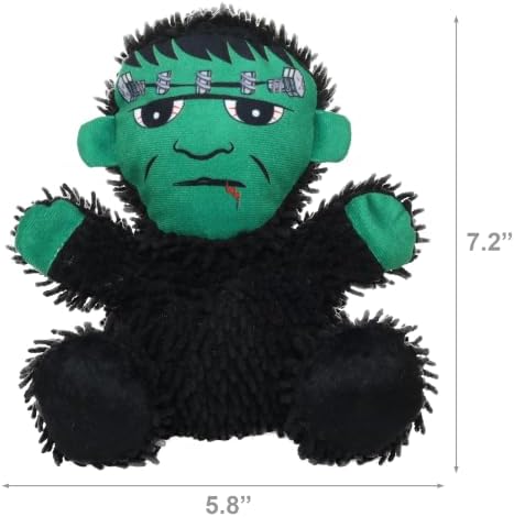 MIGHTY® 2 Pack Microfiber Medium Frankenstein Ultra Durable Plush Dog Toy