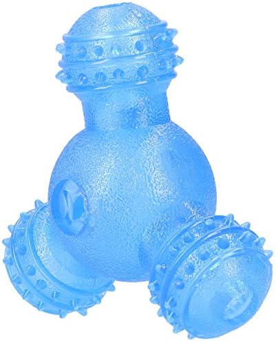 PET Interactive Feeder Ball Durable Teeth Cleaning Toy for Teddy Golden Retriever (Blue)