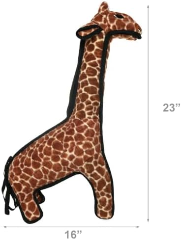 TUFFY® - 2 Pack Original : Giraffe Dog Toy : Ultra Durable Plush Dog Toy with Multiple Layers & Reinforced Seams, Washable and Floats, Original Construction