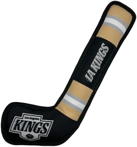 Pets First NHL Los Angeles Kings Stick Toy for Dogs & Cats. Play Hockey with Your Pet with This Licensed Dog Tough Toy Reward!