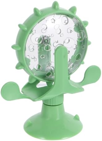Ipetboom Interactive Pet Treats Dispenser Toy: 360 Degree Rotating Windmilt Feeding Windmill Dispenser Interactive Slow Food Toy for Cats and Dogs Enhances Iq Relieves Promotes Healthy Eating