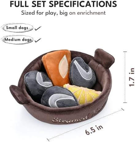 CHEWFFON Interactive Hide & Seek Dog Toy, 6-in-1 Snuffle Enrichment