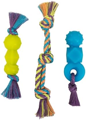 Mini Dentachew Dental Dog Chew Toys, 5-8", 3-Pack