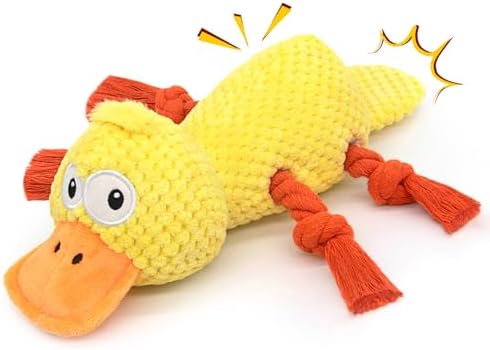 Squeaky Dog Toys, Interactive Duck Dog Toy for Small Medium Dogs