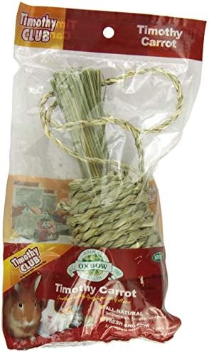 Oxbow Timothy Hay Carrot, Rabbit & Guinea Pig Toys, Bunny Enrichment Toys