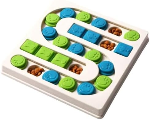 Pet Puzzle Treat-Dispensing Toy for Dogs and Cats Interactive Foraging Toys with Treat-Hiding Compartments(Style 3)