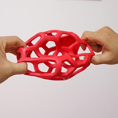 Tirifer Tortoise Treat Ball Toy Hay Feeder Ball Hanging Feeding Grass Ball Fruit Vegetable Feeder Holder Foraging Toy for Small Animals Pet Tortoise Turtle