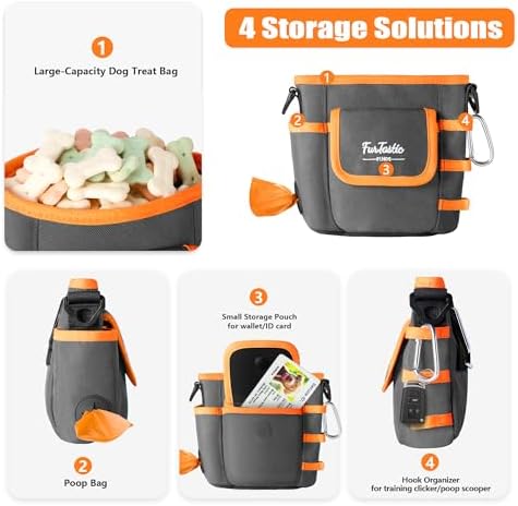 Dog Treat Pouch with Magnetic Closure for Pet Training