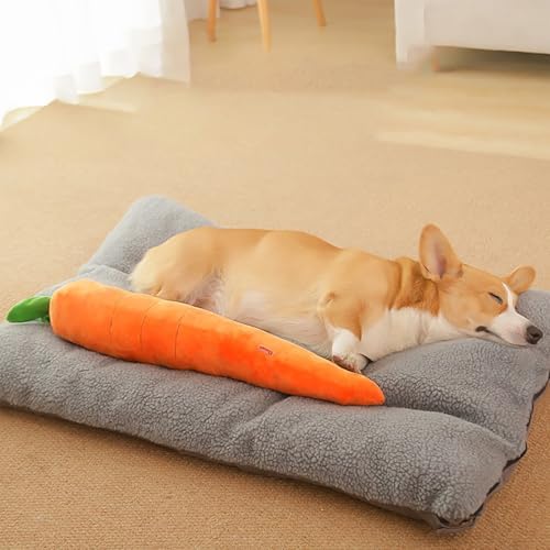 2 Sizes Giant Anxiety Relief Carrot Plush for Dogs, 29.5" & 11.4"