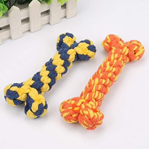 Dog Rope Toy, Dog Toys Bone Pet Teeth Cleaning Toy 2 PC for Puppy