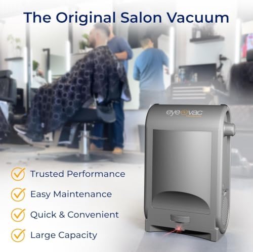 EyeVac Pro & Squeegee Broom Bundle - Touchless Vacuum Automatic Dustpan with Multisurface Broom, Corded Bagless Vacuum, 1400 Watt Sensors for Pet Hair, Dirt, Food Debris, Kitchen & Salon (Silver)