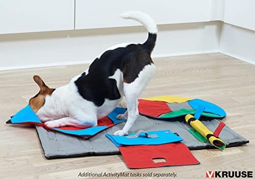 Kruuse Buster ActivityMat Starter Set – Interactive Dog Enrichment Puzzle Mat with 3 Activity Tasks – Mental Stimulation Training Toy for Dogs – Vet-Recommended Cognitive Toy for All Breeds
