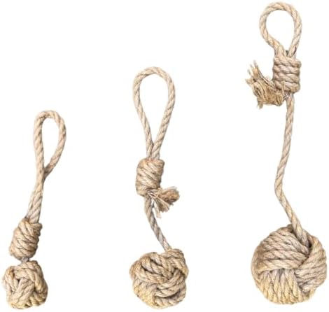 Small Hemp Rope Dog Tug Toy, Eco-Friendly, No Harmful Dyes (NOT a chew Toy!)