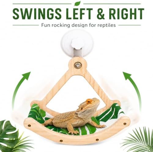 Bearded Dragon Perch Interactive Rocking Reptile Toy