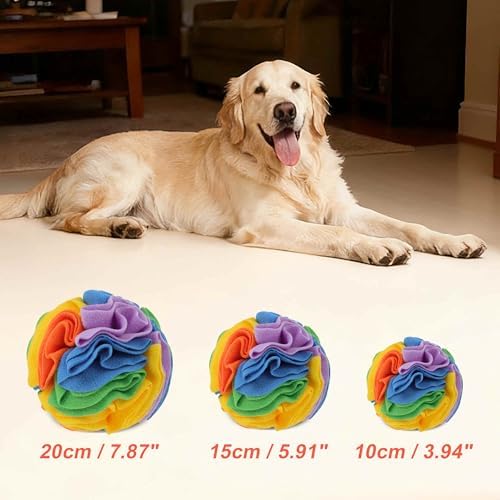 Snuffle Ball for Dogs, Interactive Dog Toys, Colorful, Large