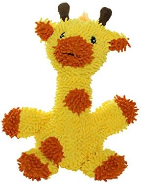 MIGHTY Tuffy Microfiber Medium Ball Giraffe Dog Toy
