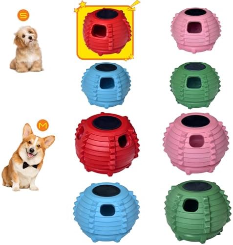 XHX Dog Toy to Keep Your Pup Distracted - Safe for Dogs - Low-Mess Design - Dog Toys for Small Dogs 10-25 lbs(Red, S)