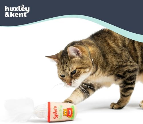 Huxley & Kent Plush Crinkle Catnip Cat Toy, Meh Nog