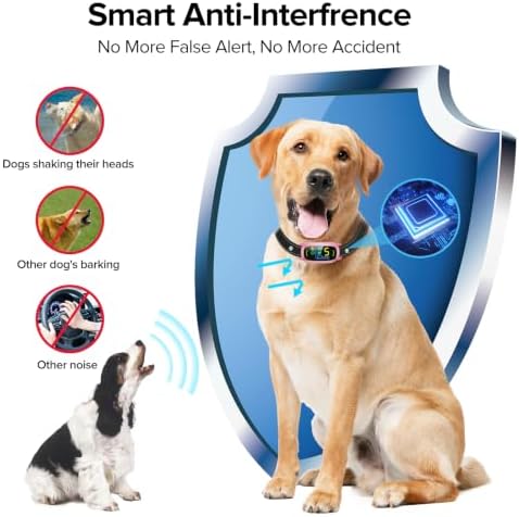 FAFAFROG Dog Bark Collar, Rechargeable Smart Collar, Anti Barking Training Collar with 5 Adjustable Sensitivity Beep Vibration, Bark Collar for Large Medium Small Dogs(Pink)