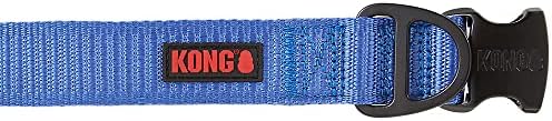 KONG Max HD Ultra Durable Neoprene Padded Dog Collar (Small, Blue)