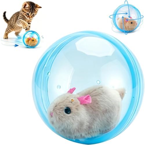 Self-Rolling Interactive Cat Ball - Mouse - Automatic Obstacle Avoidance