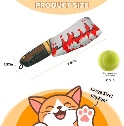 Catnip Toy [2000mg Premium Catnip], Cleaver Style Cat Kicker Toy