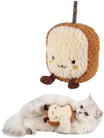 Cat Plush Toy [6000mg A+ Natural Catnip & Silvervine] with Teething Stick