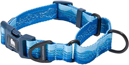Leash Boss Martingale Collar for Dogs | Reflective Nylon Dog Collar for Large Dogs, Medium and Small Dogs | No Pull Pet Training Collar | Quick Release Buckle, Adjustable Pet Collar