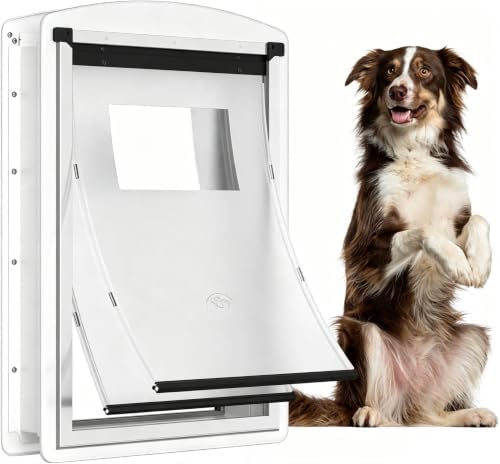 Large Dog Door for Exterior & Interior Doors with Steel Frame