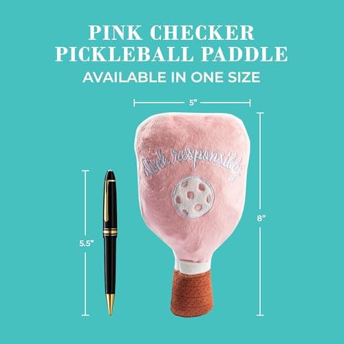 Haute Diggity Dog Pickleball Paddle Plush Dog Toy, Funny Parody Chew Toys