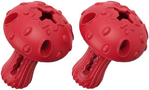 Dog Chew Toys for Aggressive Chewers, Rubber Treat Dispensing Stimulation Toy to Keep Them Busy, Durable Interactive Enrichment Puzzle Toy for Medium Large Breed Dogs