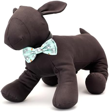 THE WORTHY DOG Spring Patterns Pet Bow Ties for Dogs & Cats, Bunnies