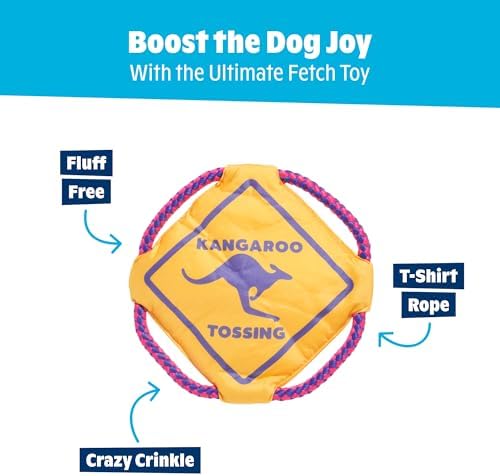 BarkBox Kangaroo Tossing Flying Disc Dog Toy - for Dogs