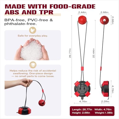 Tug of War Dog Toy with Steel-Core Rope and Strong Suction Base