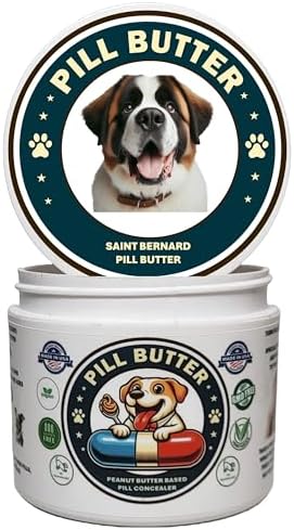 Peanut Butter Dog Pill Wrap - Saint Bernard Label