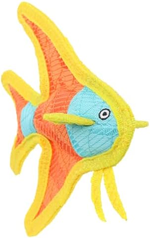 TUFFY® 5 Pack Jr Pig, Fish, Ring, Bull and Angel Fish Plush Dog Toys