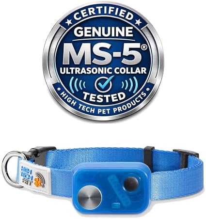 MS-5® Econ Series Automatic Pet Door Collar. Tested & Certified, Complies with Power Pet Door Performance Warranty - Value Priced Dependable Performance - Waterproof - Rugged - USA Support (Blue)