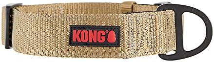 KONG Max HD Ultra Durable Neoprene Padded Dog Collar (XL, Tan)